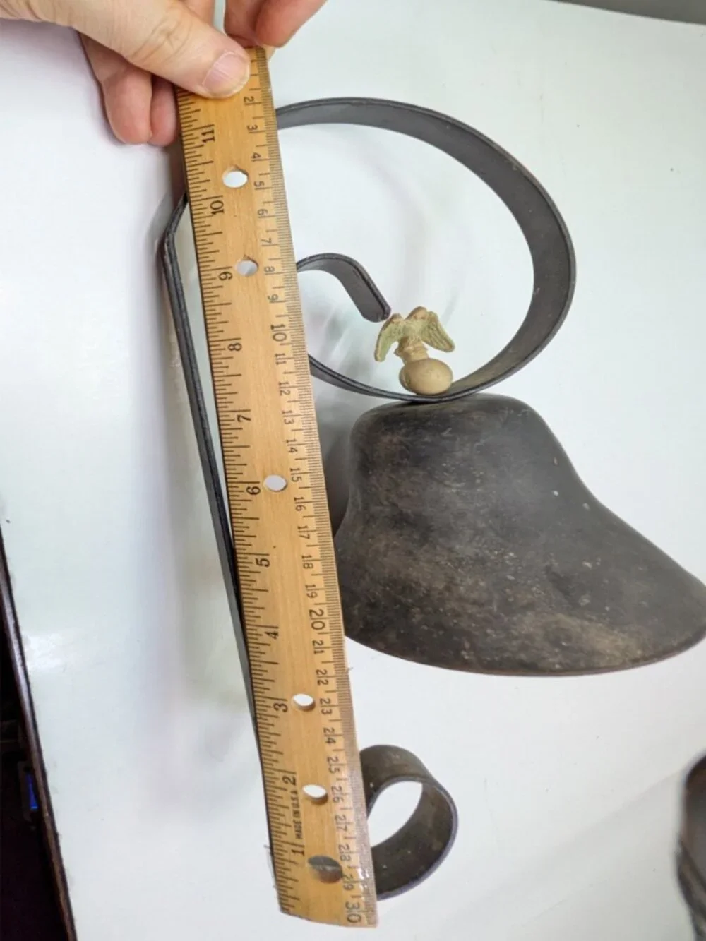 Vintage Americana Eagle Wall Mount Dinner Bell - Rustic Farmhouse Decor